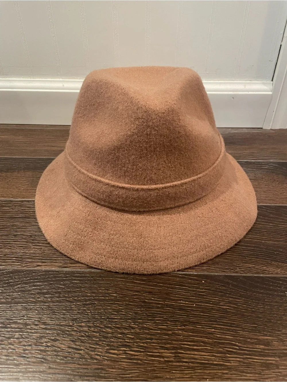 Kangol Wool Gaffer Trilby Fedora Hat Old Money Vintage Unisex in Tan XXL